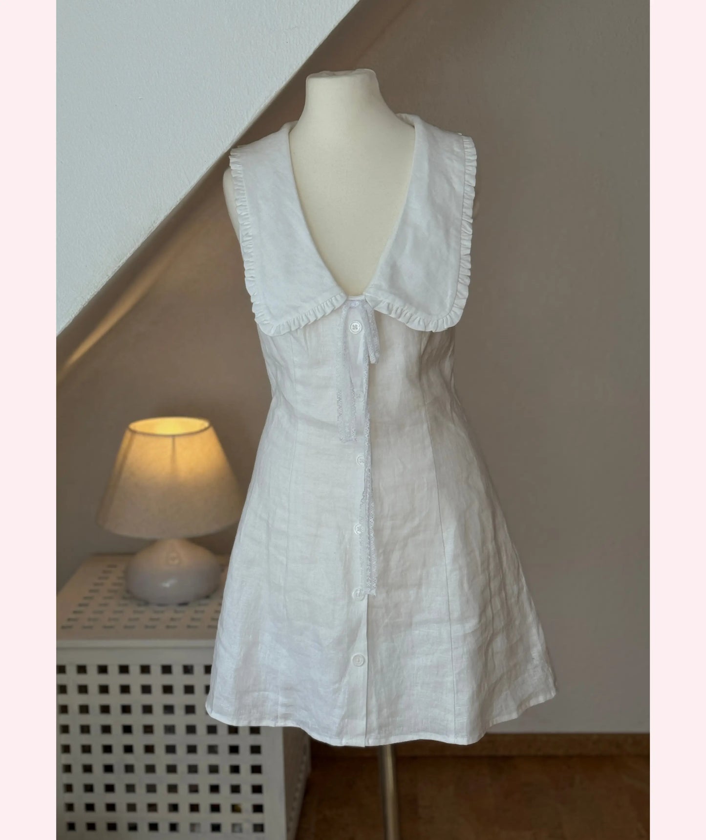 Peter Pan Collar Mini Dress PDF Sewing Pattern Babydoll