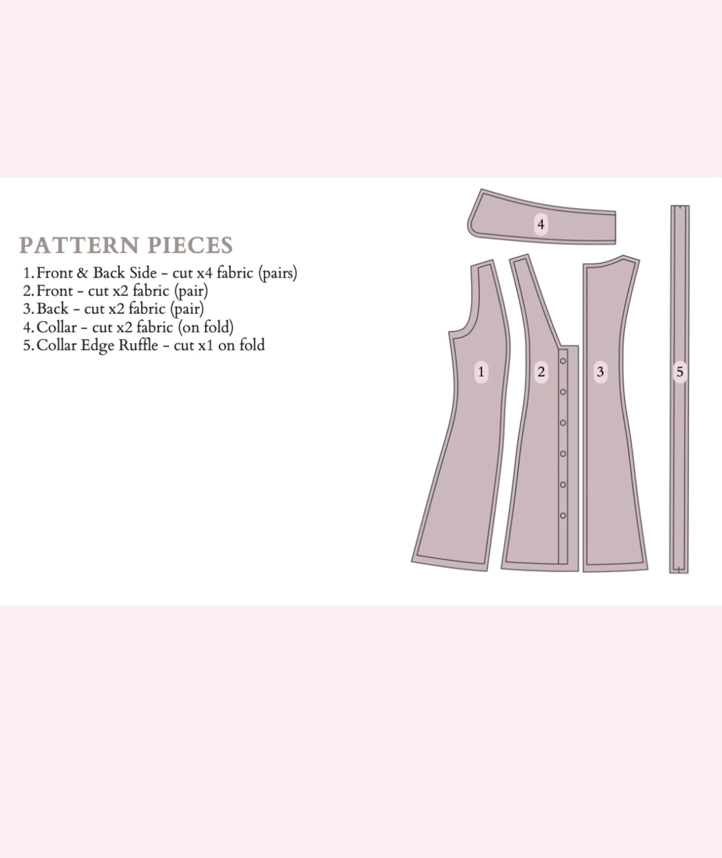 Peter Pan Collar Mini Dress PDF Sewing Pattern Babydoll