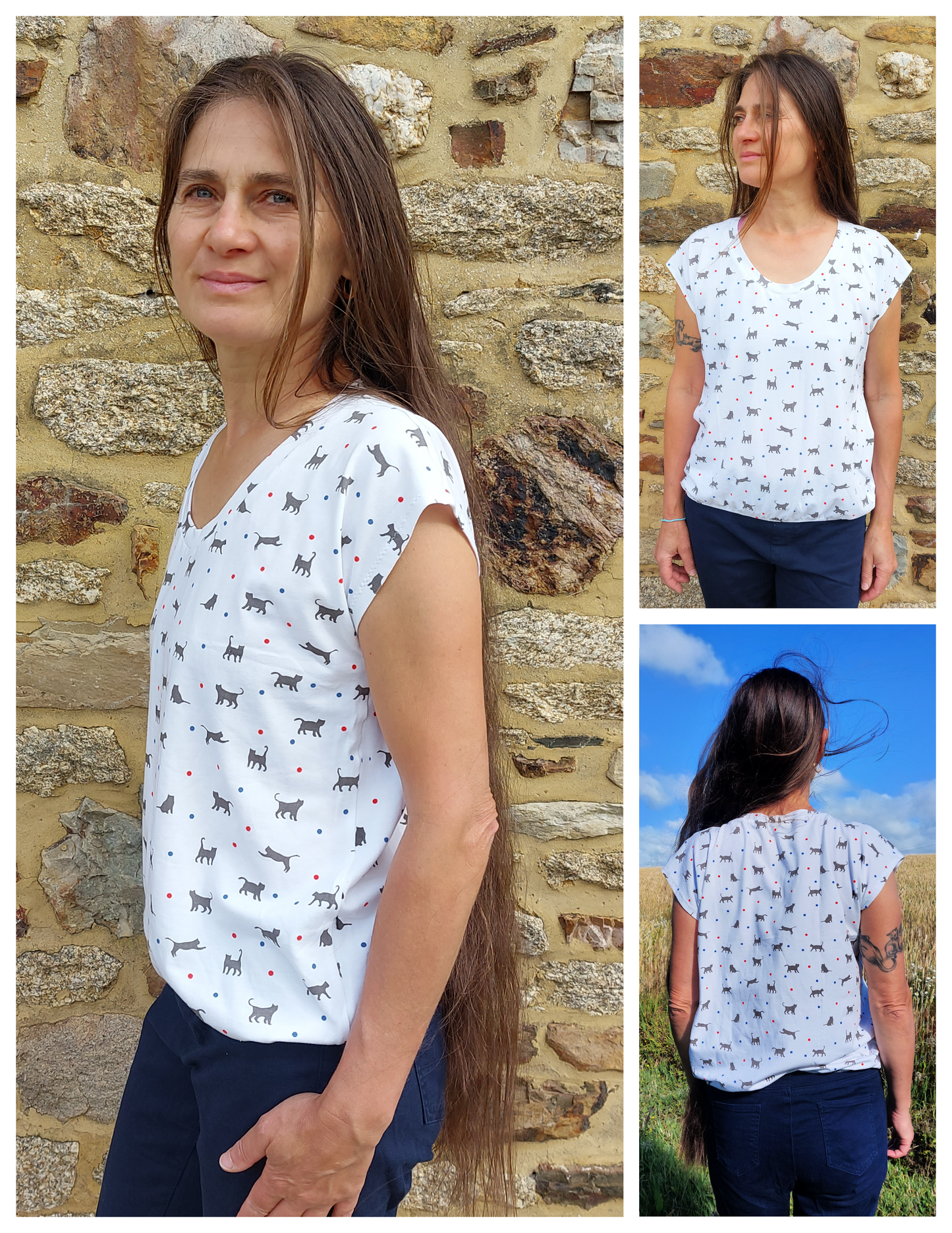 Lisa Bubble Hem Dolman Top Pattern