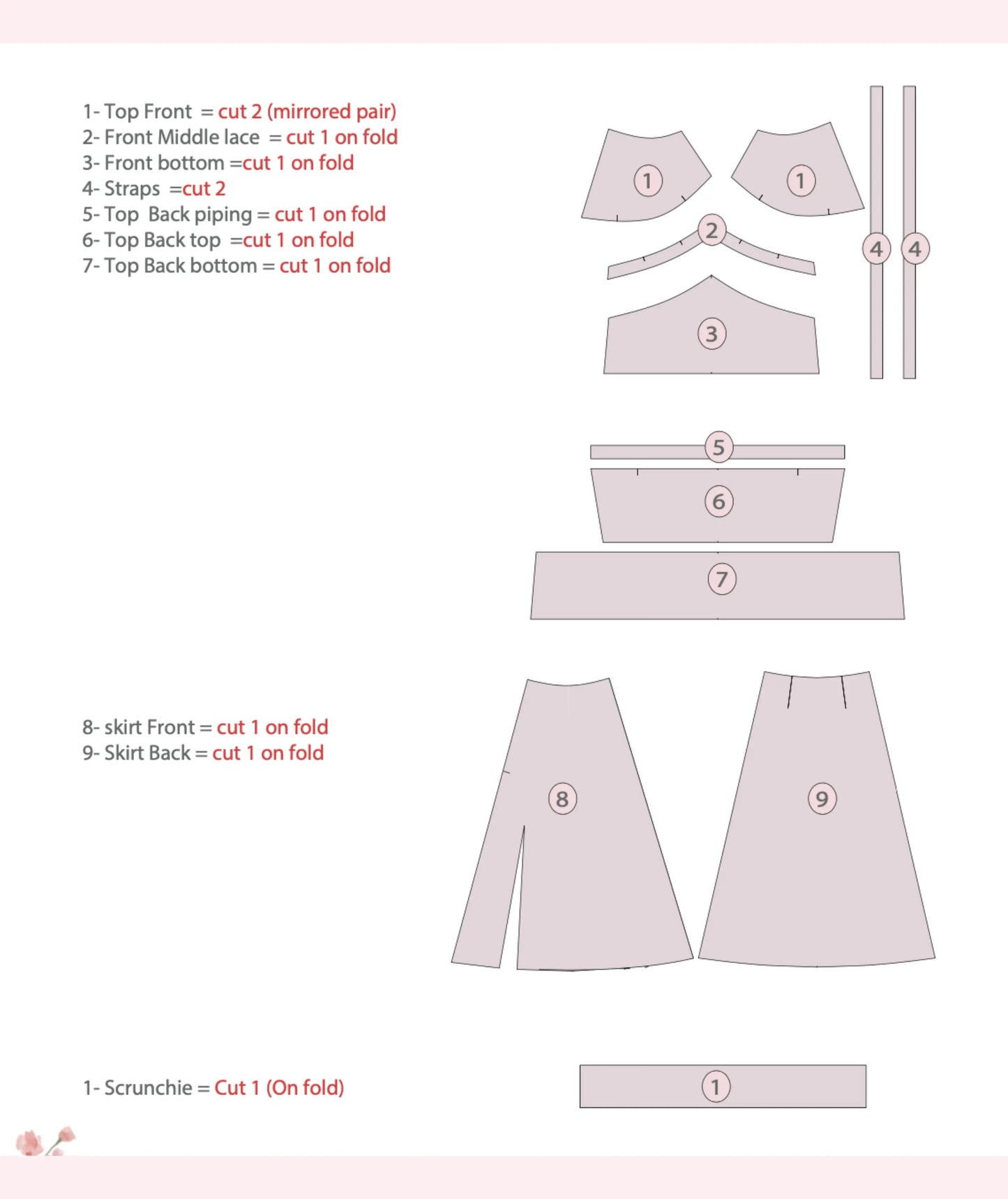 Camisole Top and Maxi Slit Skirt Sewing Pattern