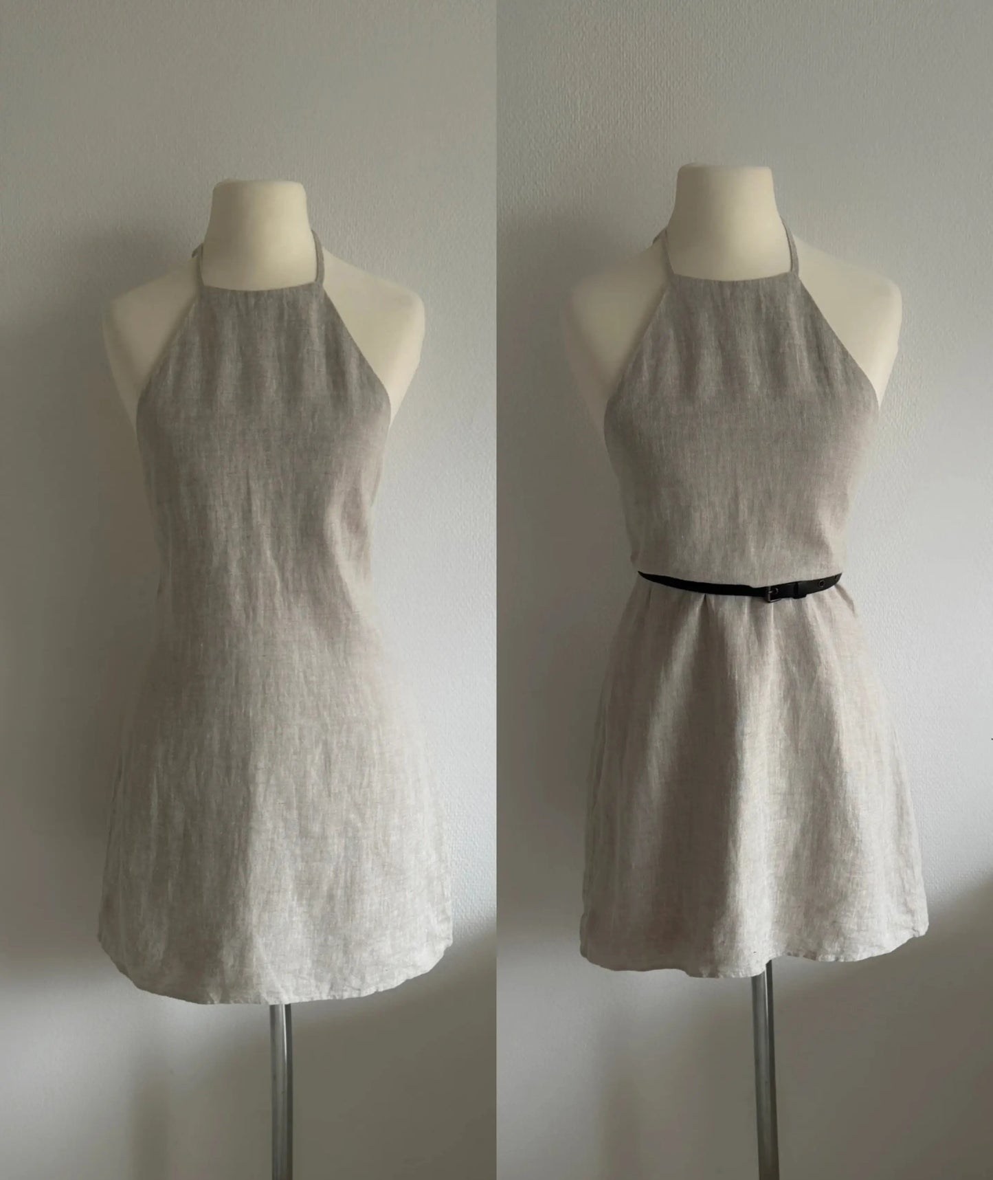 Halter Backless Mini Dress Easy Sewing Pattern