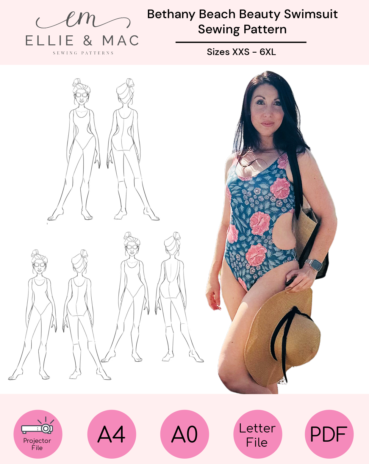 Bethany Beach Beauty Swimsuit Pattern