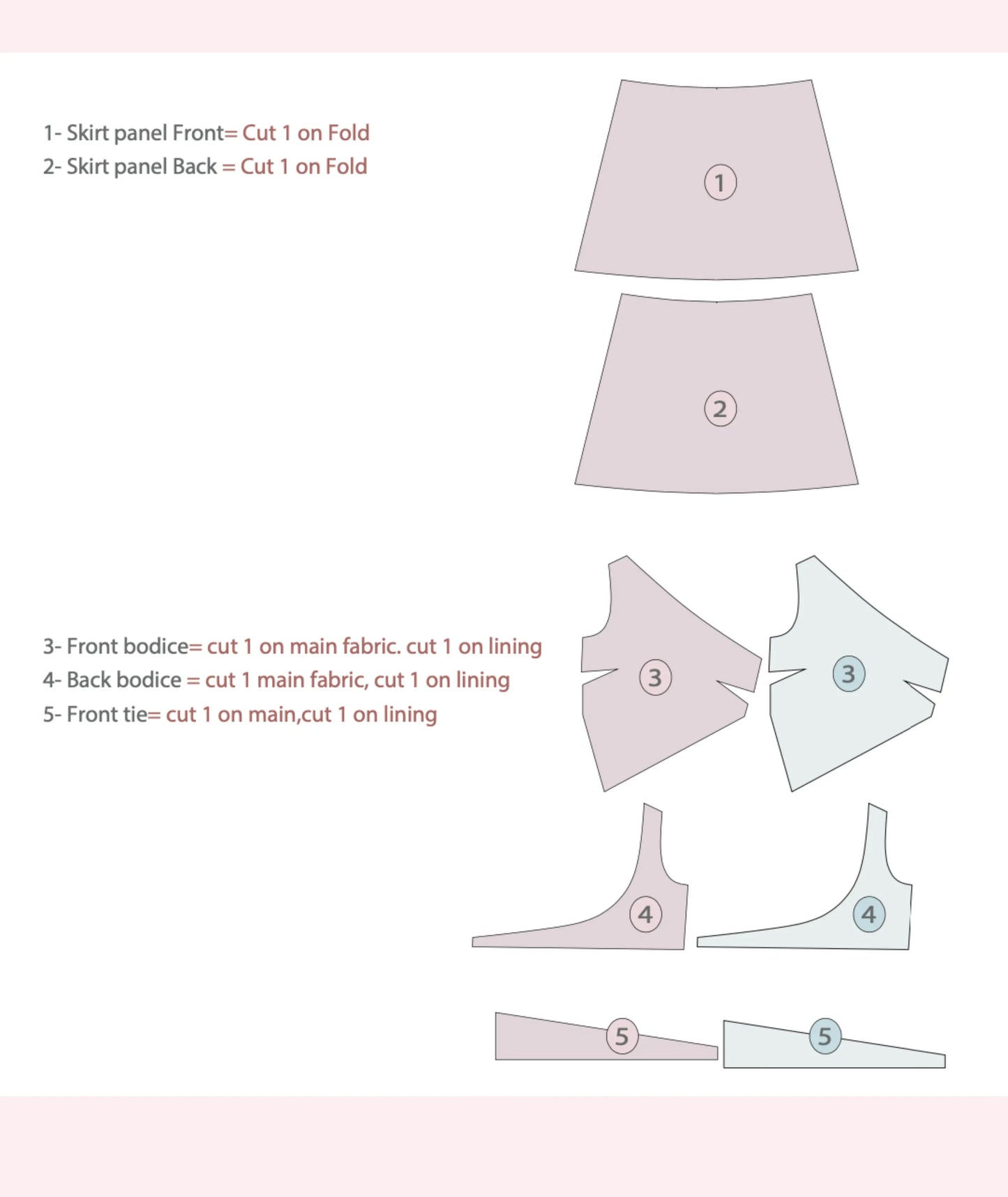 One Shoulder Top and Skirt Beginner Sewing Pattern