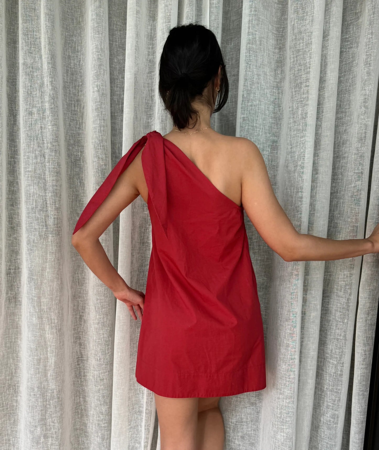 Tie Shoulder Mini Dress Beginner Sewing Pattern