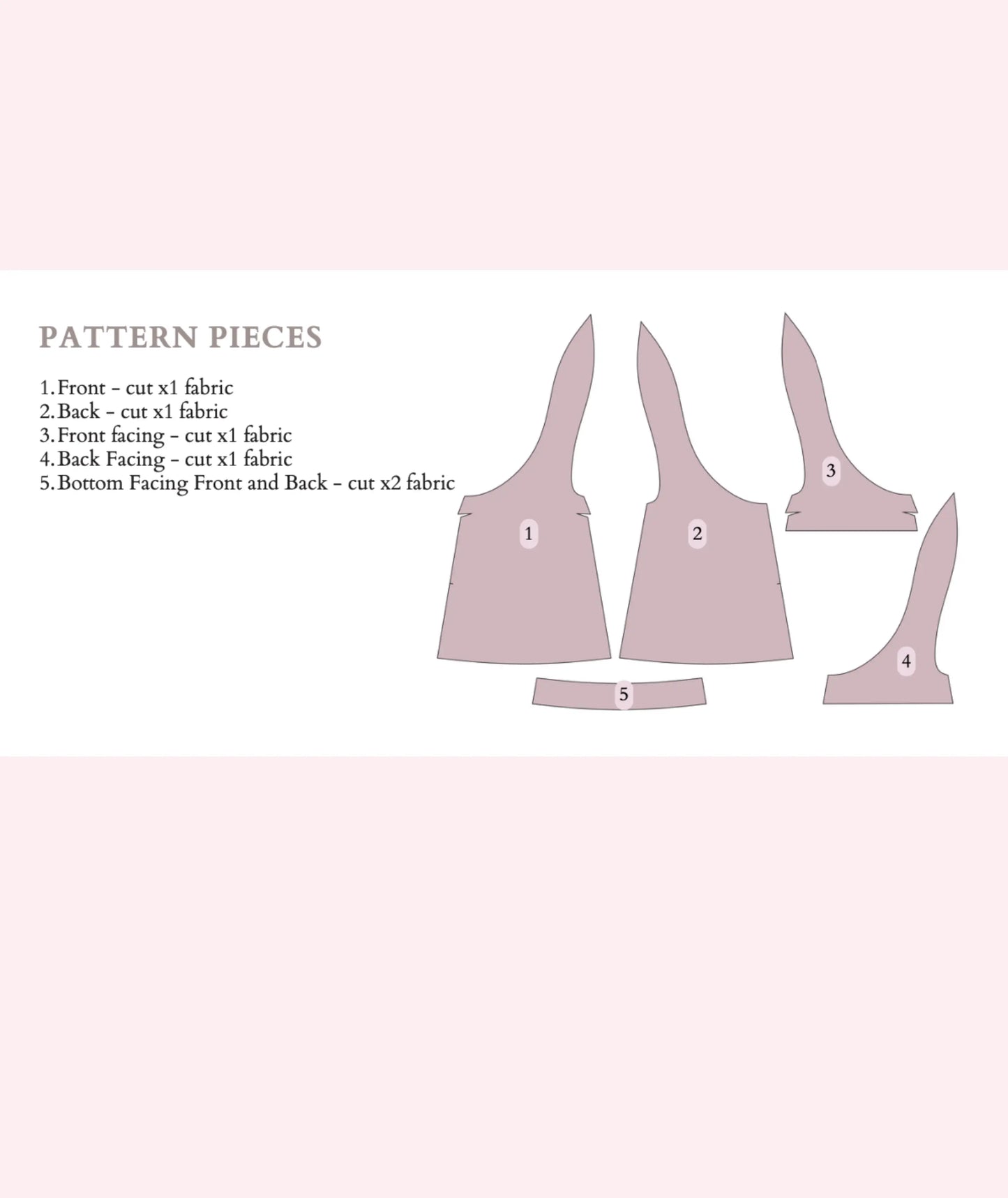 Tie Shoulder Mini Dress Beginner Sewing Pattern