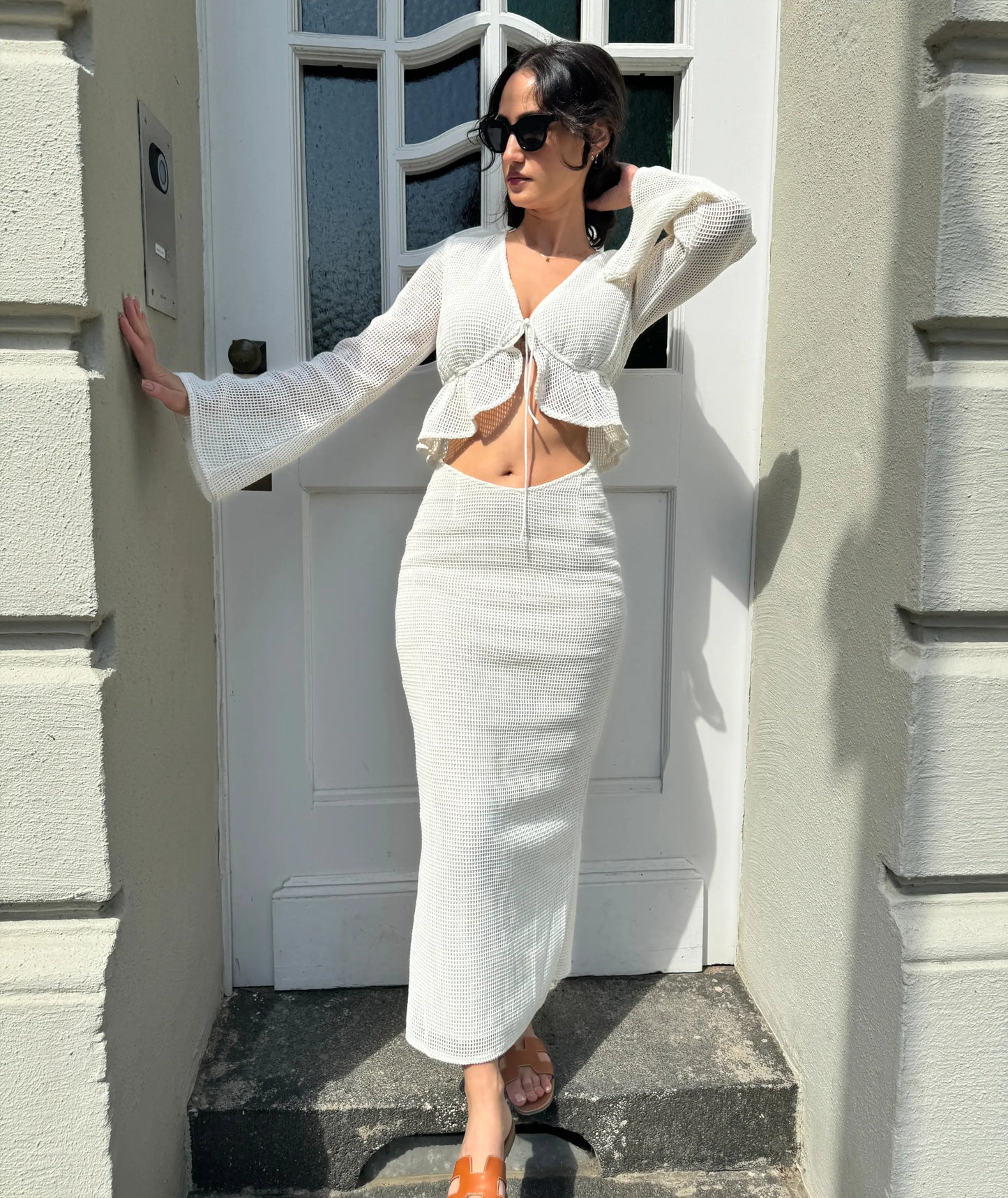 Tie Front Shirt + Maxi Skirt Easy Sewing Pattern