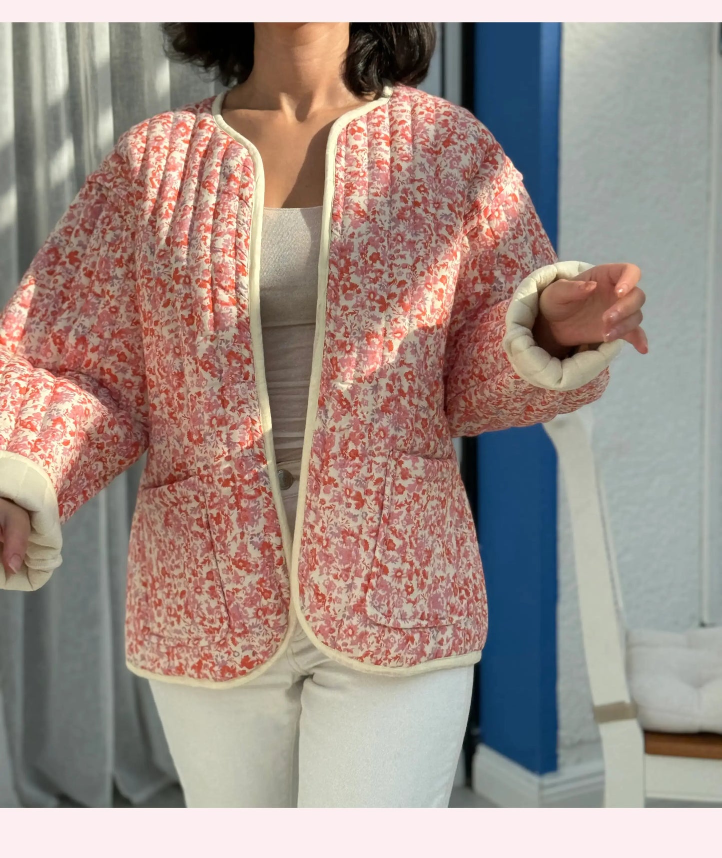 Quilted Jacket Sewing Pattern PDF Beginner Sizes 2XS-5XL