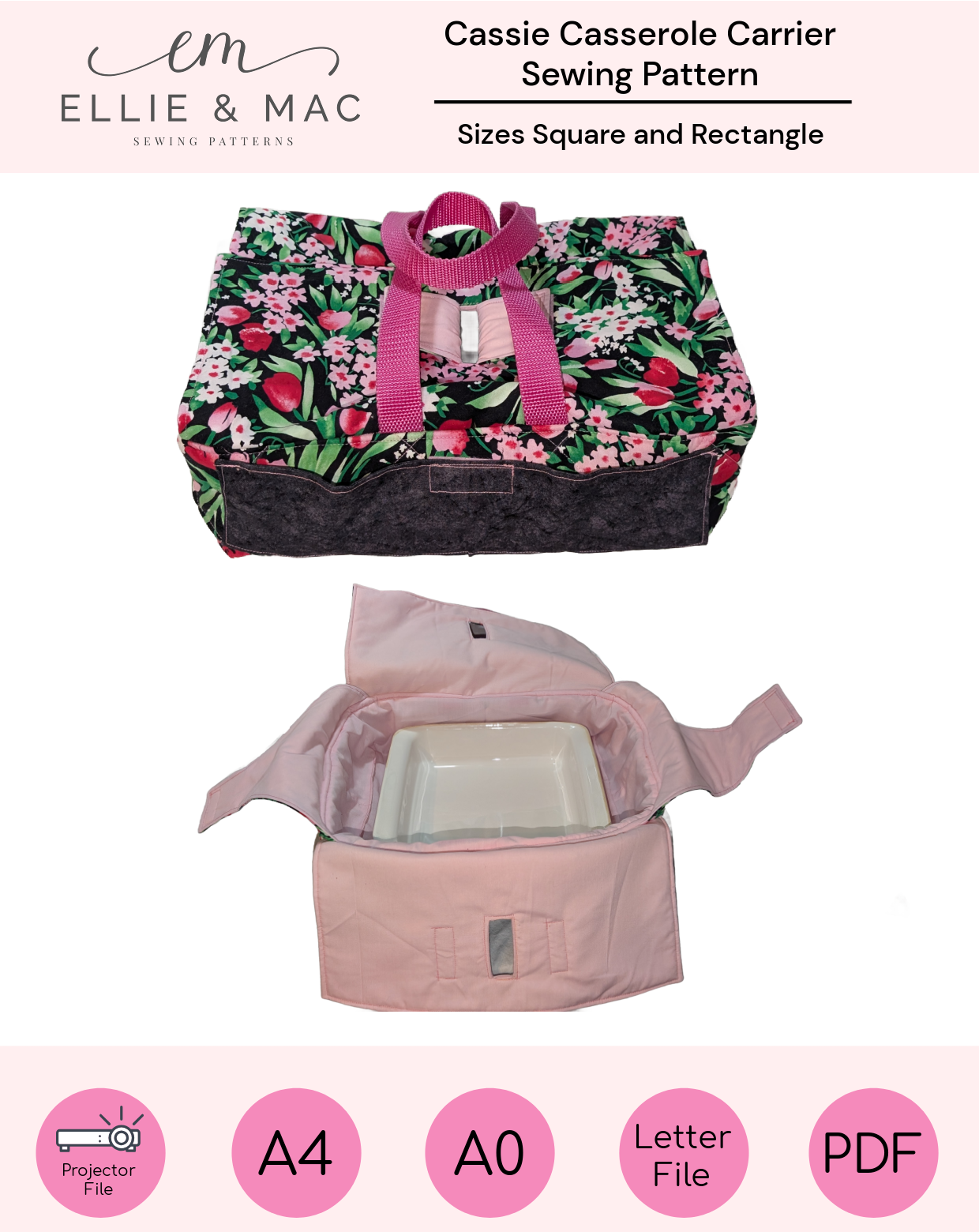 Cassie Casserole Carrier Sewing Pattern