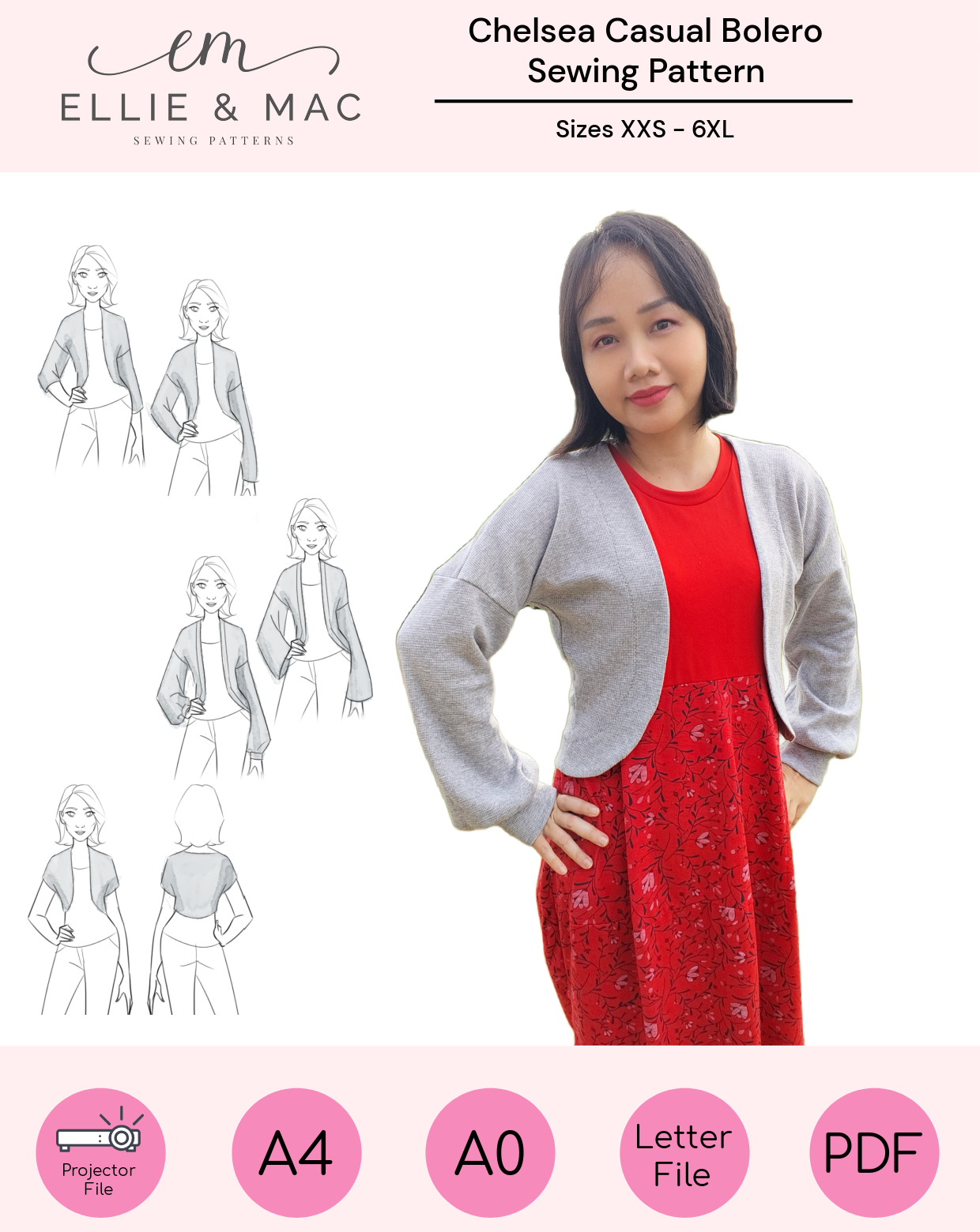 Chelsea Casual Bolero Pattern