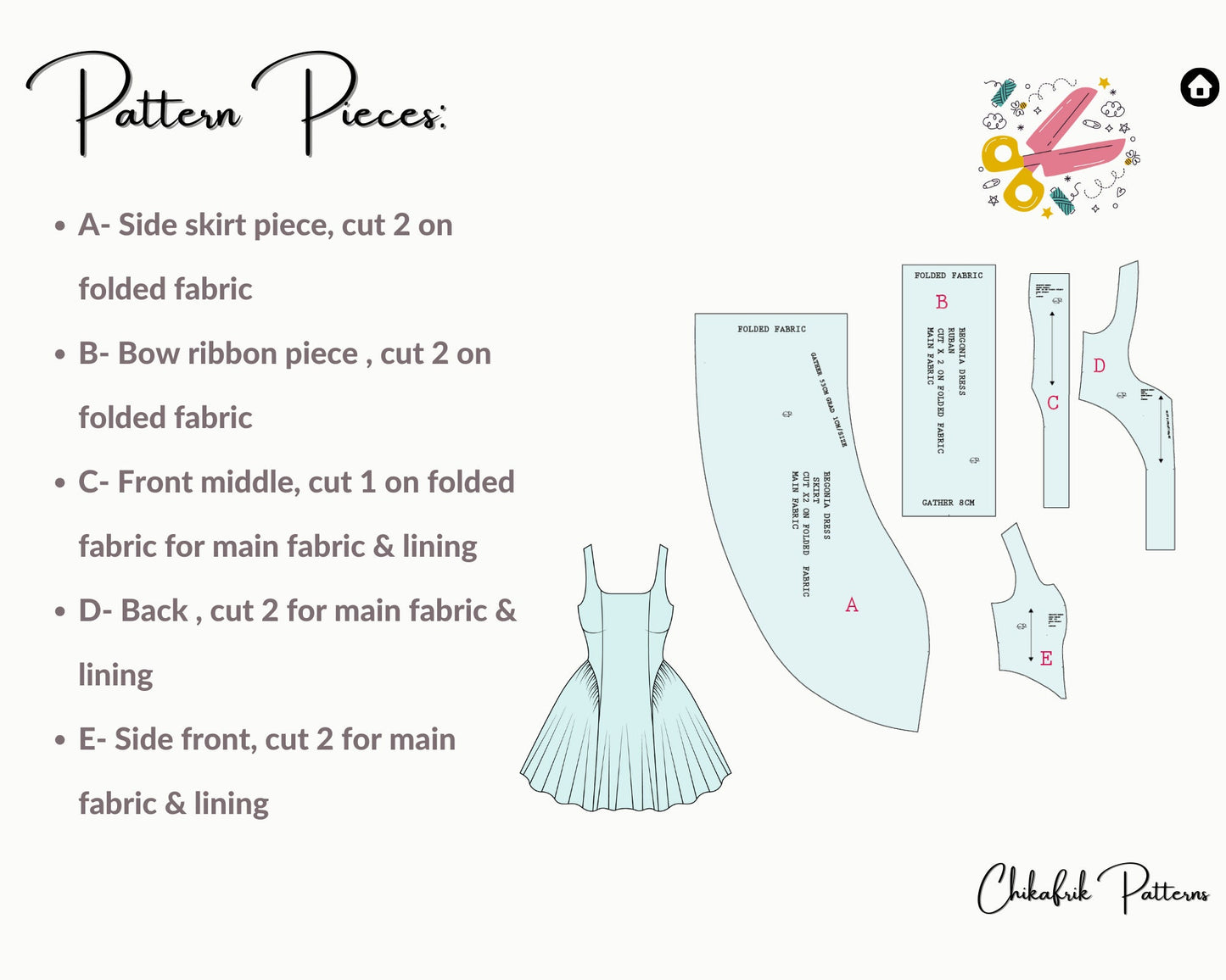 Begonia dress pattern