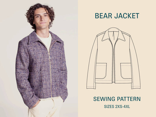 Bear jacket sewing pattern