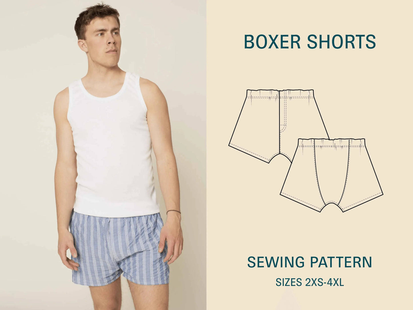 Boxer shorts sewing pattern