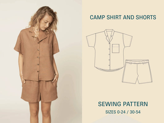 Camp Shirt and Shorts Sewing pattern