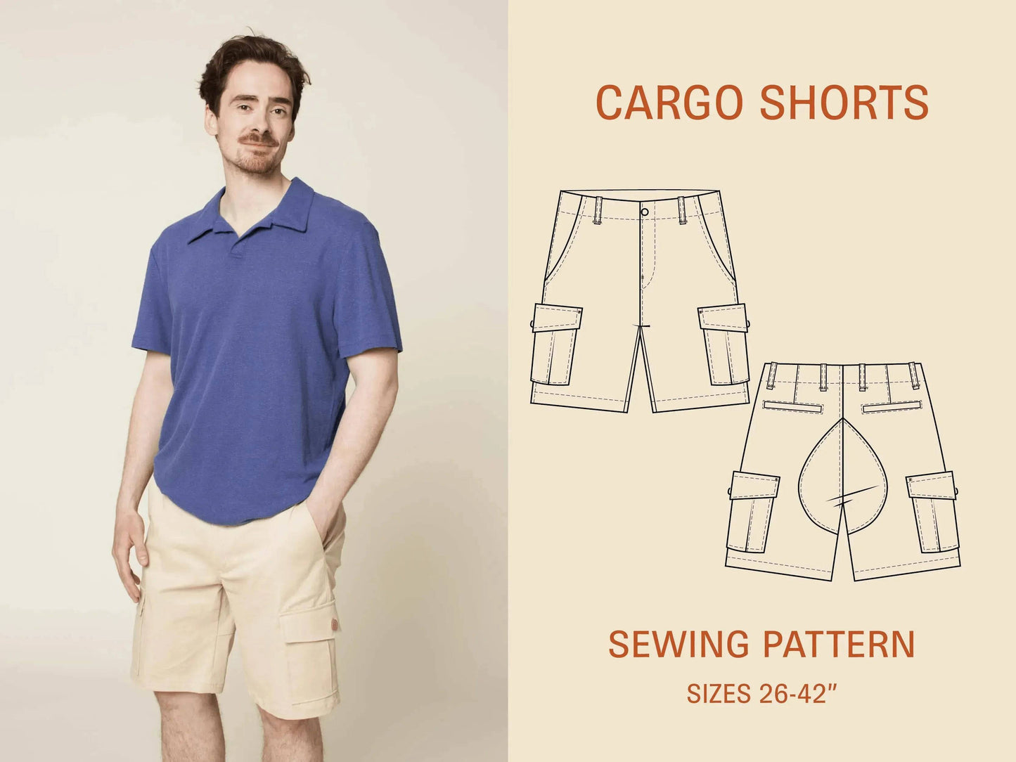 Cargo Shorts sewing pattern