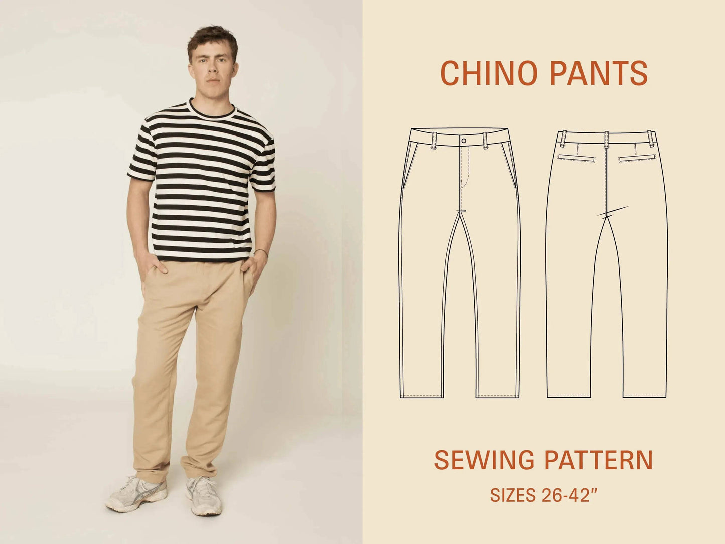 Chino pants sewing pattern