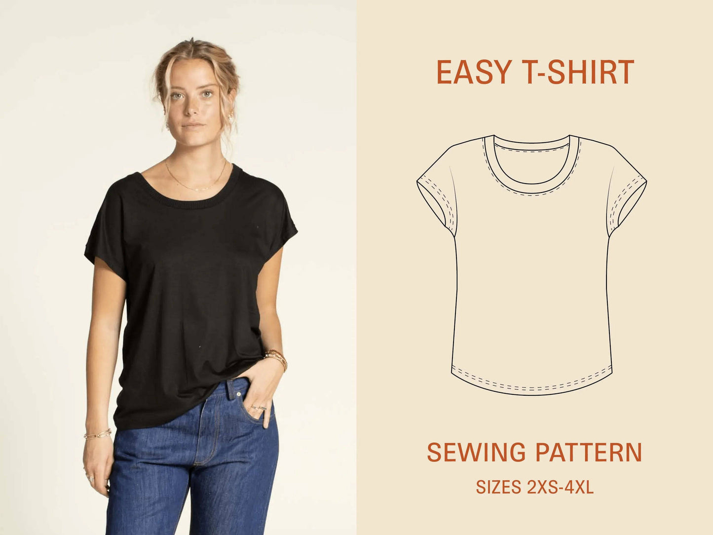 Easy T-shirt Sewing Pattern