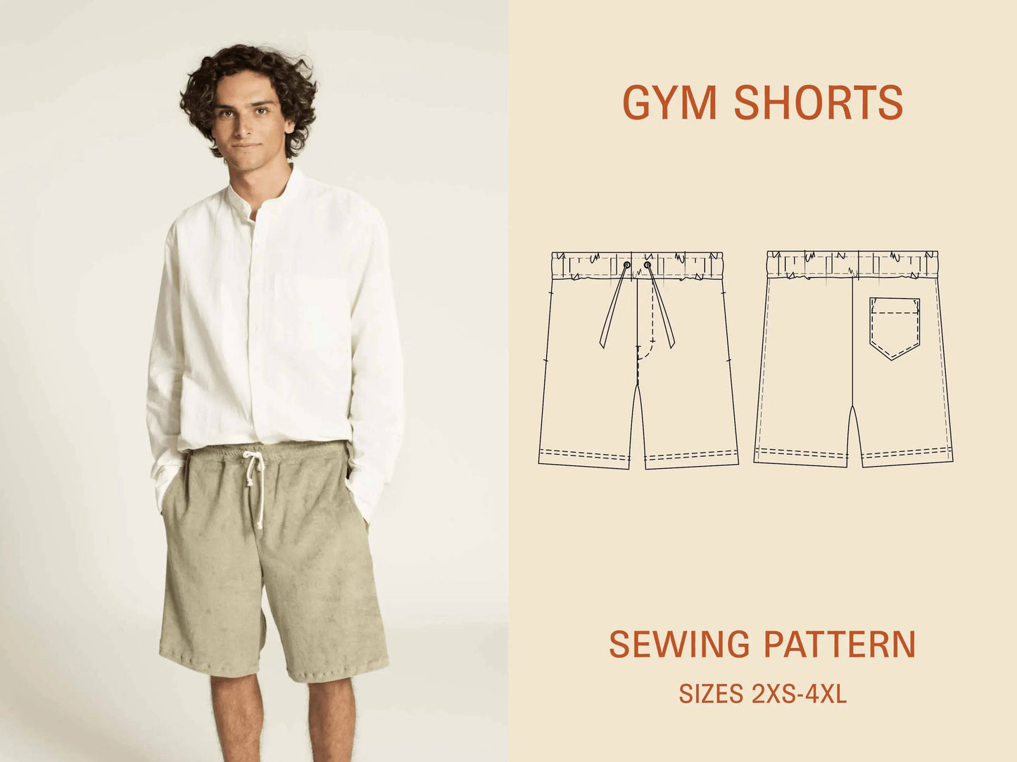 Gym Shorts sewing pattern