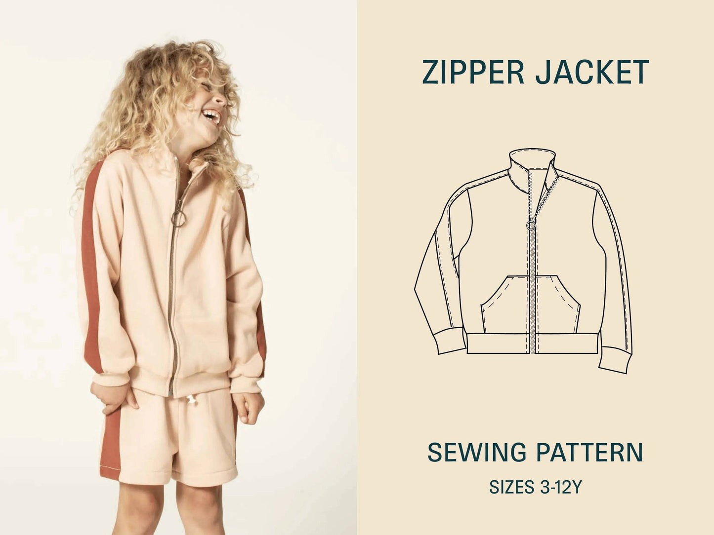 Kids' Zipper Jacket sewing pattern