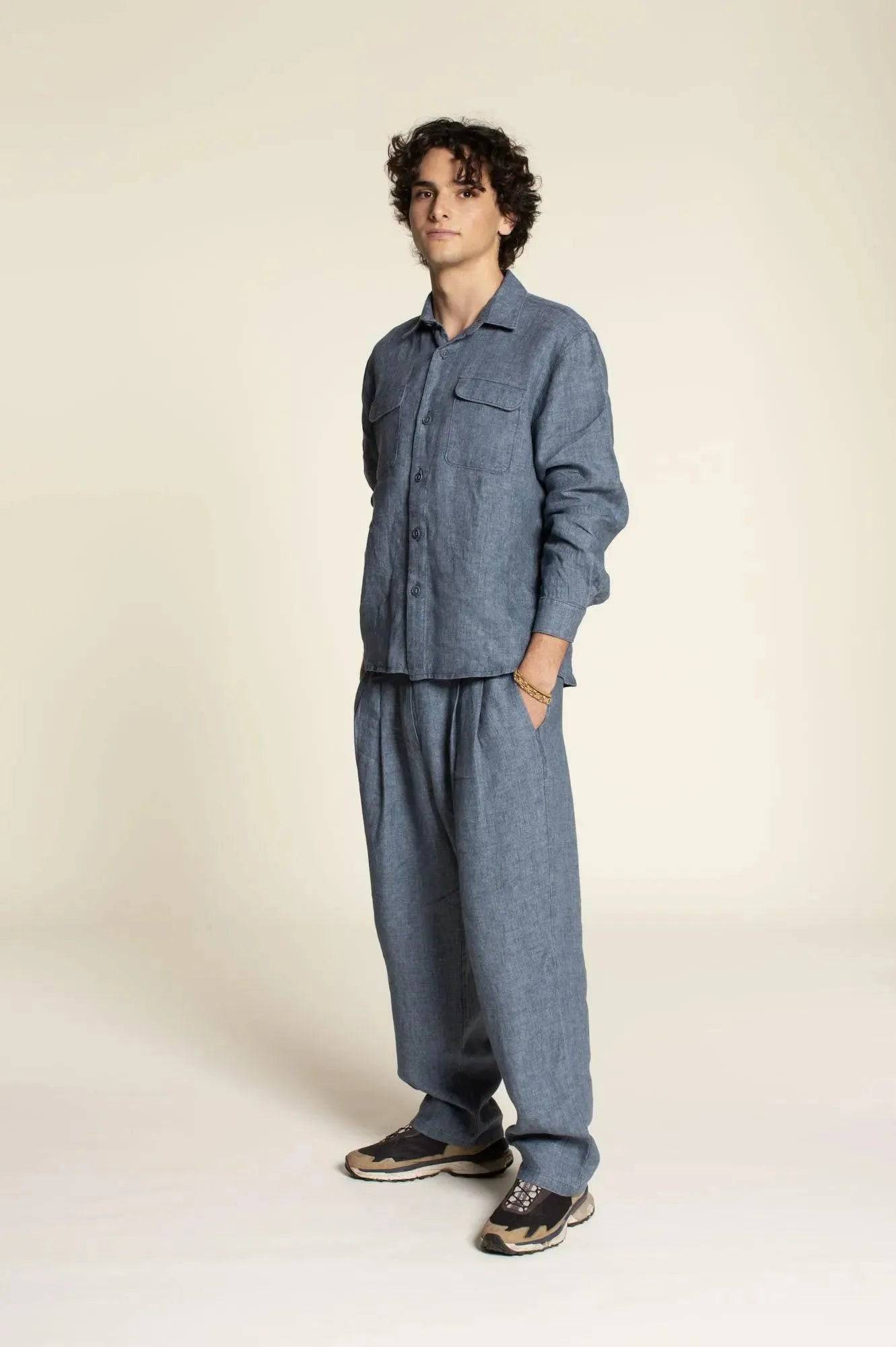 Men's Pleated pants sewing pattern