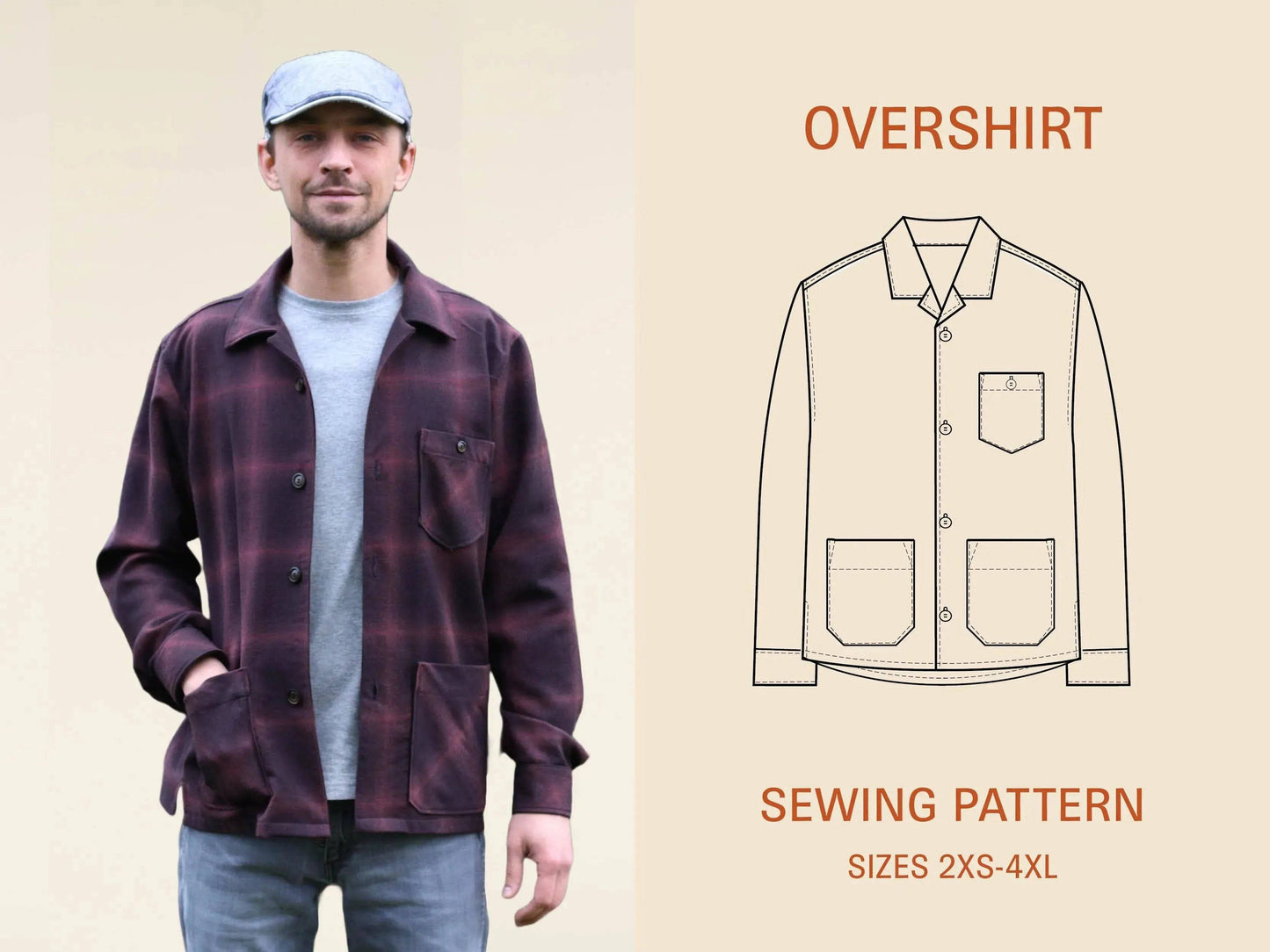 Overshirt sewing pattern