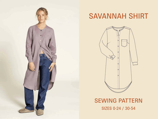 Savannah Shirt Sewing Pattern